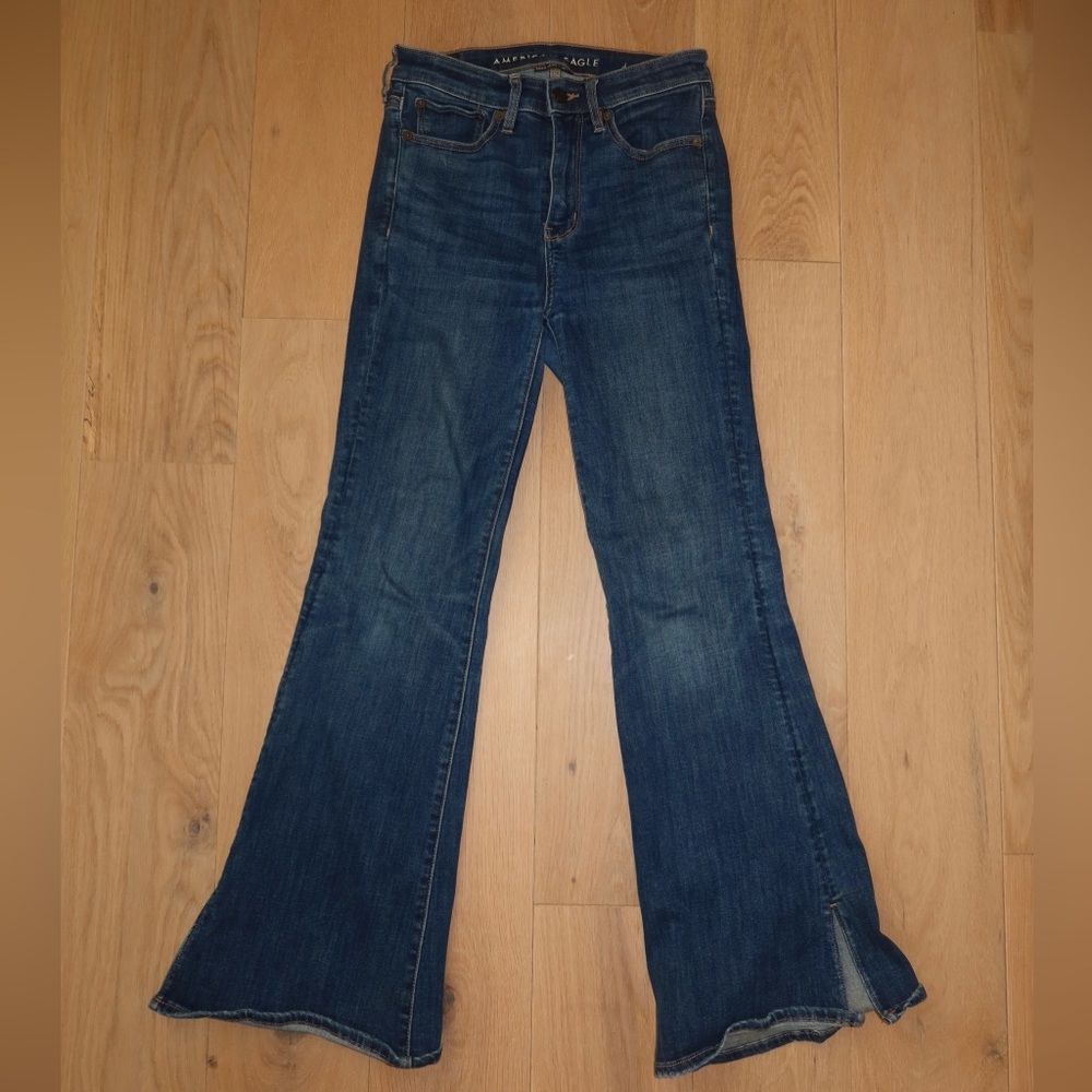 Vintage American Eagle Dark Washed Flare Jeans